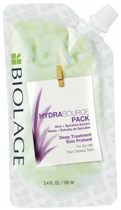 Biolage Маска-концентрат для глубокого восстановления сухих волос Deep Treatment Hydrasource, 100 мл, дой-пак