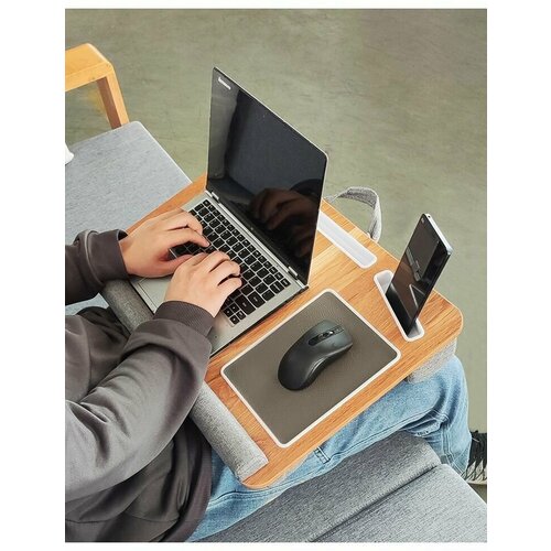 Бамбуковый столик для ноутбука, планшета, смартфона на кровать, колени, стол ANNO DANINI