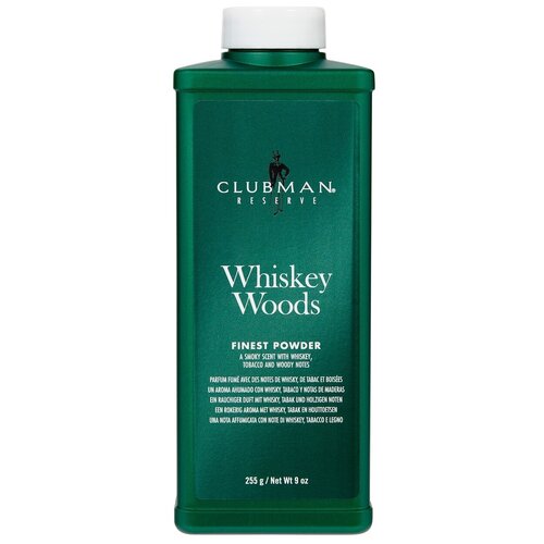 Тальк после бритья Whiskey Woods Powder Clubman, 255 мл