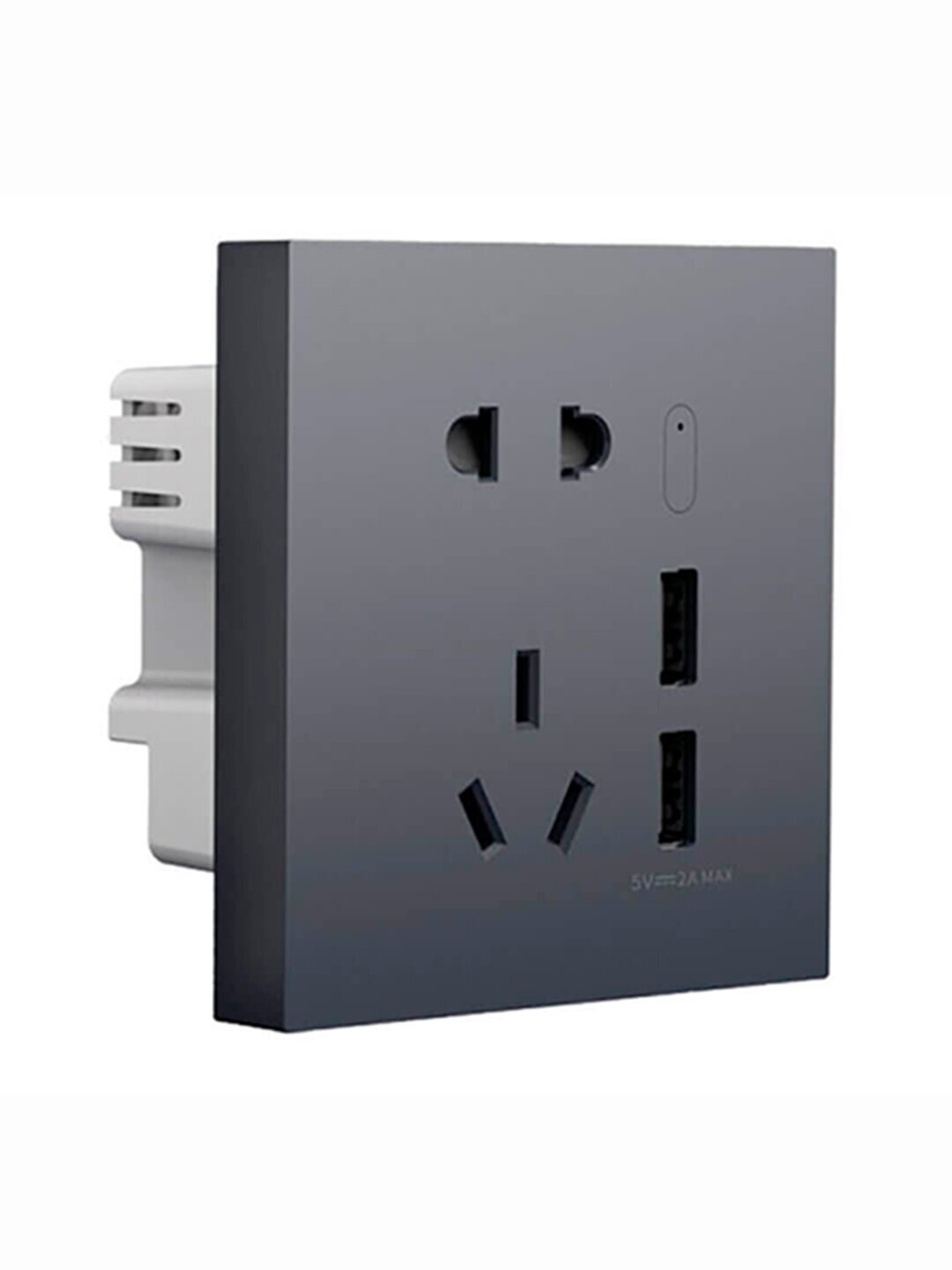 Умная Wi-Fi розетка Xiaomi Aqara Smart Socket H1 Black 2 USB Five-hole (QBCZ15LM)