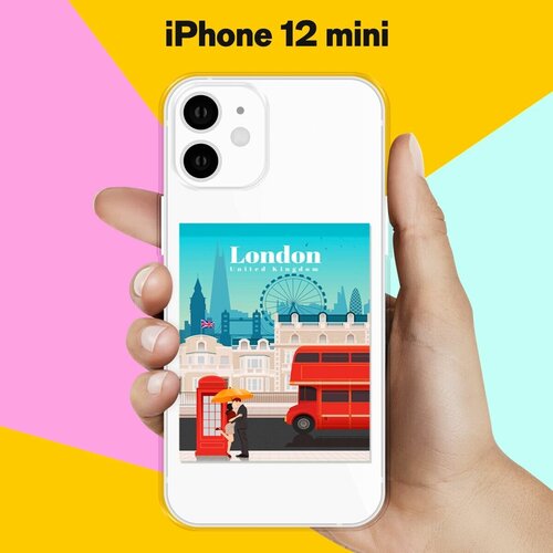 Силиконовый чехол London на Apple iPhone 12 mini силиконовый чехол на apple iphone 12 mini эпл айфон 12 мини с рисунком hands