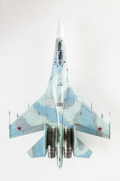ZVEZDA Сборная модель Российский многоцелевой истребитель завоевания превосходства в воздухе Су-27СМ, подарочный набор - фото №4