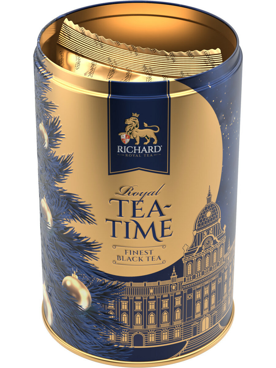 Чай Richard "Royal Tea time" чёрн.лист. 0.72кг/60г жесть - фотография № 3