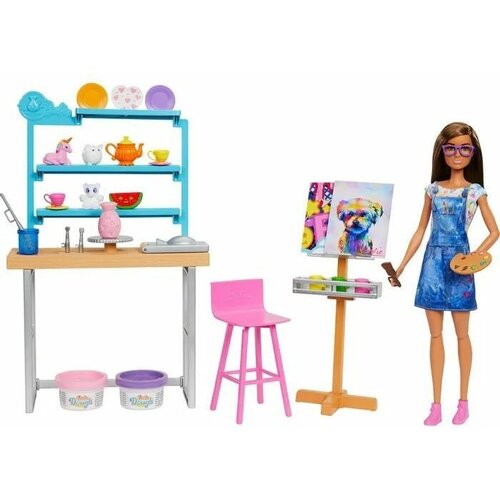 Игровой набор Барби - Творческая студия (Barbie Relax and Create Art Studio)