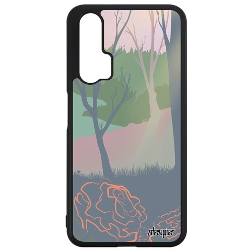 фото Чехол на телефон huawei nova 5t, "лесные розы" свет лес utaupia