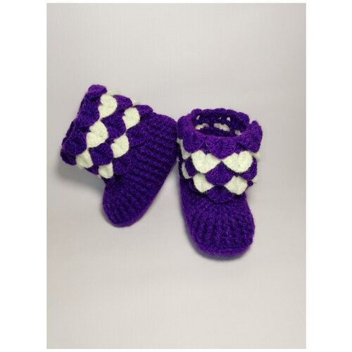 Носки детские вязаные фиолет