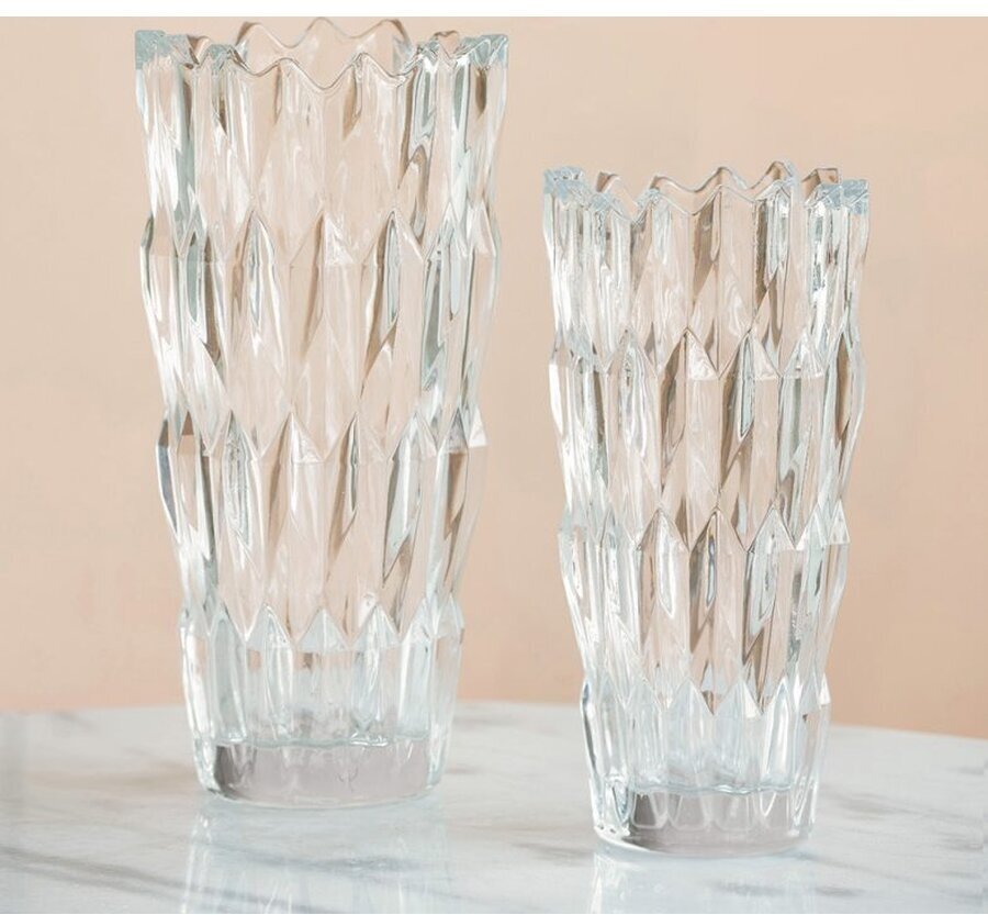 Ваза 12x12x24см Glasar 76659 Hoff - фото №6