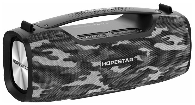 Портативная колонка Hopestar A6 Pro Серый Камуфляж с радиомикрофоном