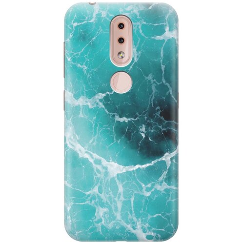 фото Gosso ультратонкий силиконовый чехол-накладка для nokia 4.2 с принтом "лазурный океан"