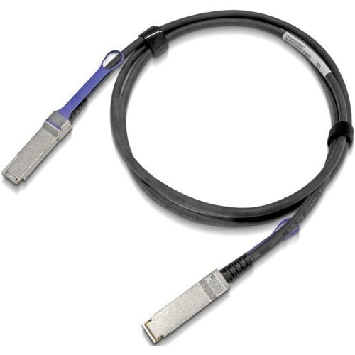 кабель переходник mellanox passive copper hybrid cable eth 100gbe to 4x25gbe qsfp28 to 4xsfp28 1 5m colored 30awg ca n Кабель силовой Mellanox MCP1600-E005E26, черный