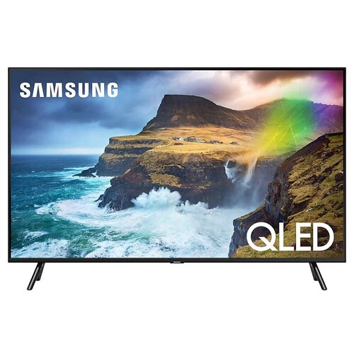 фото 49" телевизор samsung qe49q77rau qled, hdr (2019), черный графит