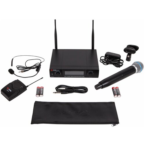 VOLTA US-2X 4902162940 Микрофонная радиосистема с ручным и головным микрофонами UHF диапазона 1386000₽