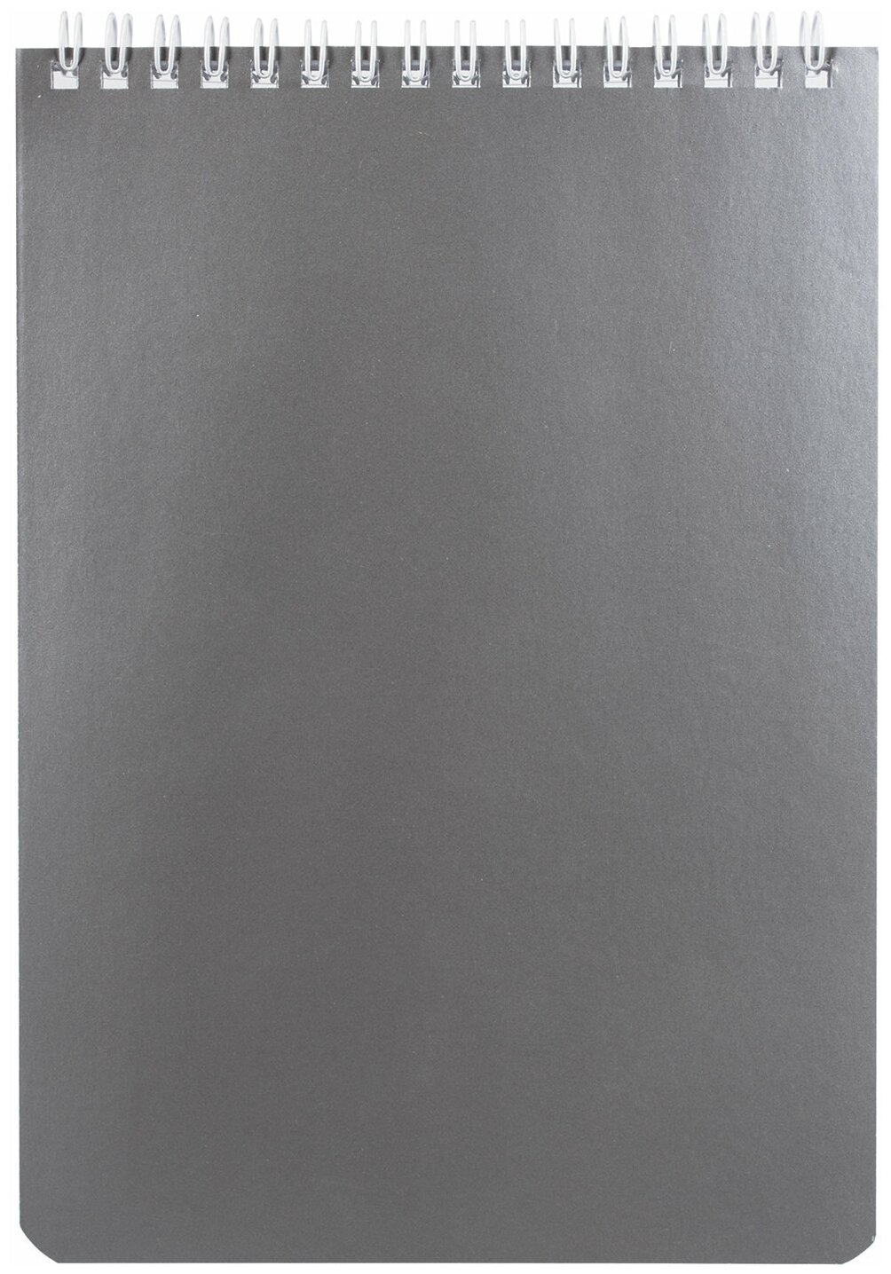 Блокнот А5 (146х205 мм) 60 л., гребень, перфорация на отрыв, лакированный, BRAUBERG, "Серебро", 111273