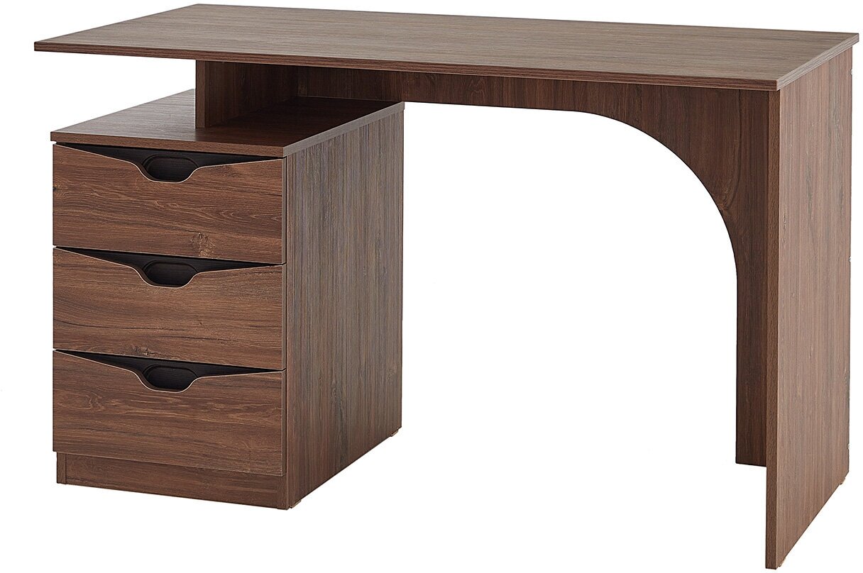 Письменный стол Соренто, 120х75х60, цвет дуб стирлинг/кофе структурный матовый