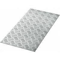 Алюминиевый рифленый лист Зубр Квинтет 300х600 х1.5 мм