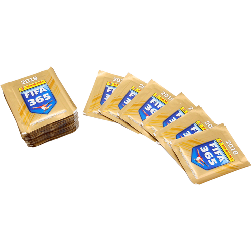 50 пакетиков наклеек Panini FIFA 365 2019 (150 наклеек)