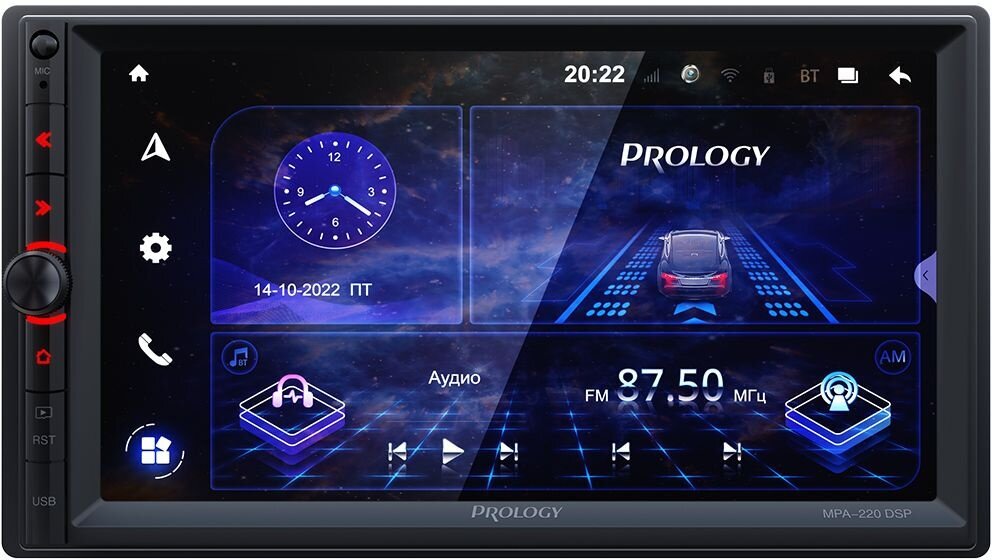 Автомагнитола Prology MPA-220 DSP 2DIN 4x55Вт v5.1 7" ПДУ RDS (PRMPA220)