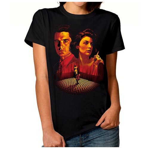 фото Футболка dream shirts твин пикс женская xl черная