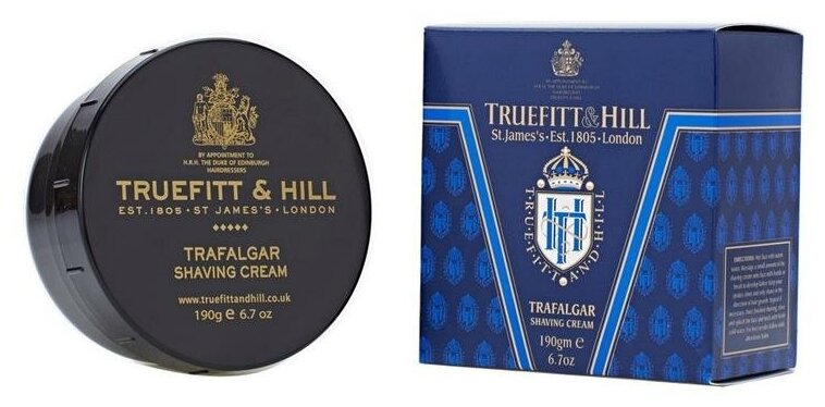 Крем для бритья Trafalgar Truefitt & Hill, 190 г