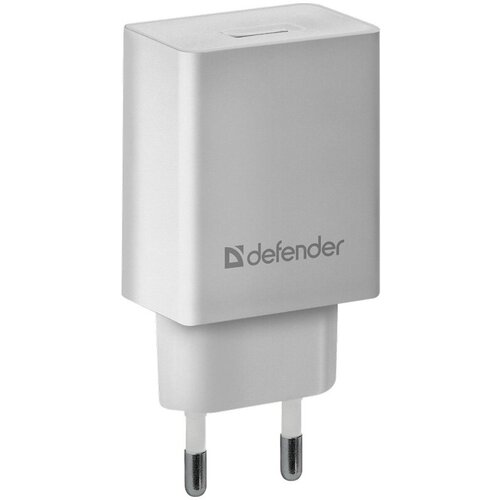 Зарядное устройство сетевое Defender EPA-10, 1*USB, 2.1А output, пакет, белый - 2 шт.