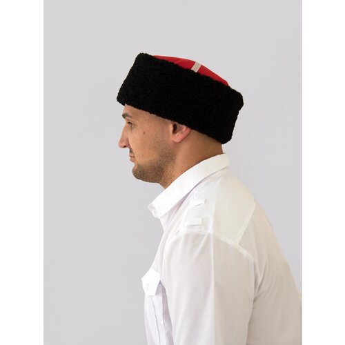 фото Шапка кубанка дом казачьей одежды слава кубани, подкладка, размер 54, черный