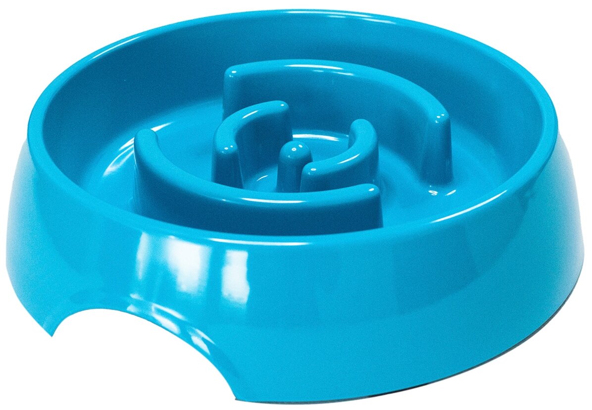 Миска SuperDesign для медленного поедания, 900мл, синяя Unknown - фото №1