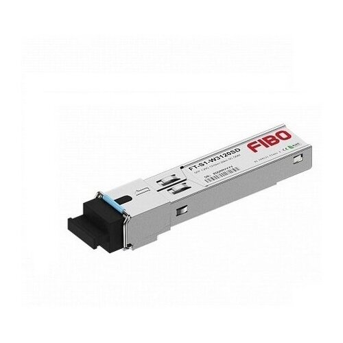 Оптический SFP трансивер 1.25Гбит/c, Tx 1310нм/Rx 1550нм, 20км, SC, WDM, DDM