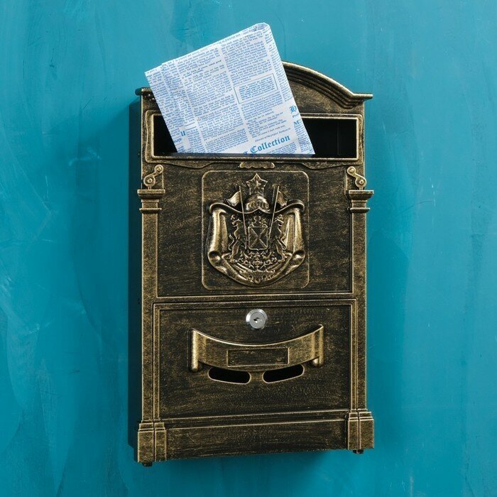 Ящик почтовый №4010В, старая бронза - фотография № 8