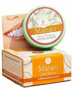 Тайская травяная зубная паста Coco blues Mango, 30 г.