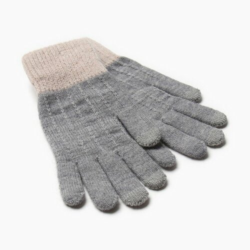 Перчатки Minaku, демисезон/зима, размер 8.5, серый