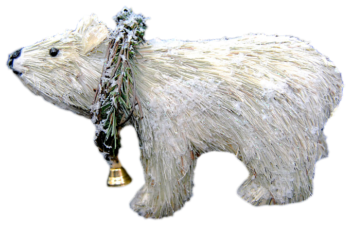 Елочная игрушка Winter Wings "Медведь" лесная сказка N180331, белый, 19 см