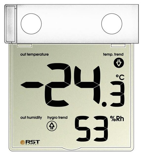 Оконный термометр RST transparent link 278 (RST01278) - фотография № 7