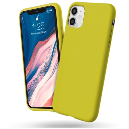 фото Чехол для iphone 11, желтый,lumobook lb-cs2-05