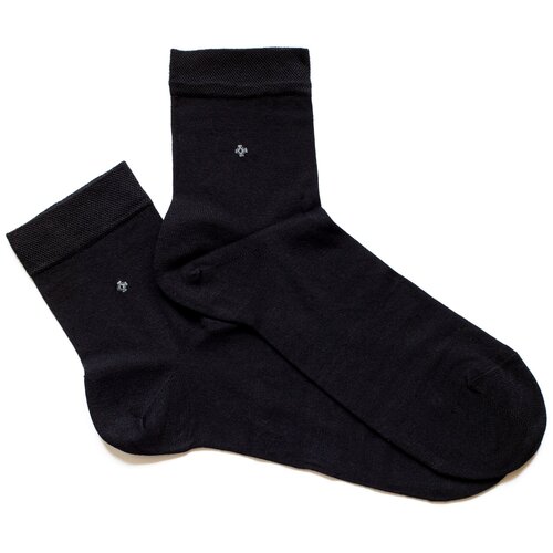 фото Носки raffaello мужские, чёрные средней длины, р. 41-44