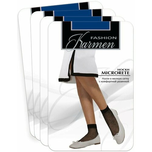 фото Носки karmen, 4 пары, 4 уп., размер 1-unica, синий