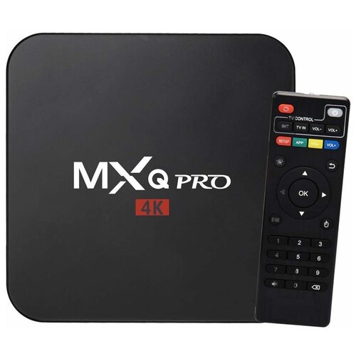 ТВ-приставка MXQ Pro 4K 1/8 Gb S905W, Android 4K, черный смарт тв приставка hako pro amlogic s905y4 2 16гб wifi bt5 0 сертифицированный голос google