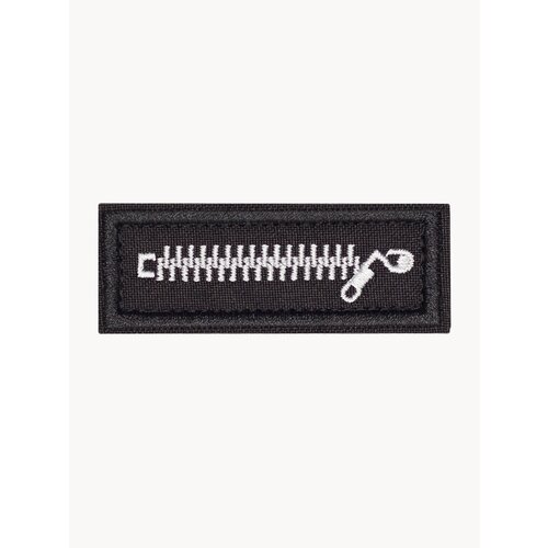 Нашивка на одежду маленькая патч молния