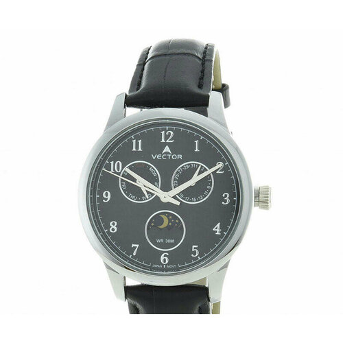 Наручные часы VECTOR, серебряный наручные часы vector наручные часы vector вектор vc8 115413 черный механизм япония черный