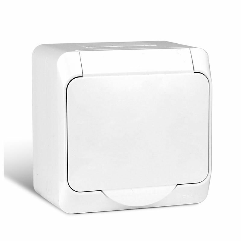 Розетка TOKOV ELECTRIC 1-м ОП Nix 16А IP54 250В с заземл. с крышкой бел - фото №5