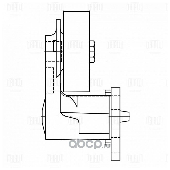 Ролик приводного ремня для автомобилей Chevrolet Tahoe (99-)/Tahoe (06-)/Cadillac Escalade (01-)/Escalade (06-) 4.8i/5.3i/6.0i (с натяжным механизмом) компрессора кондиционера CM 5106 TRIALLI