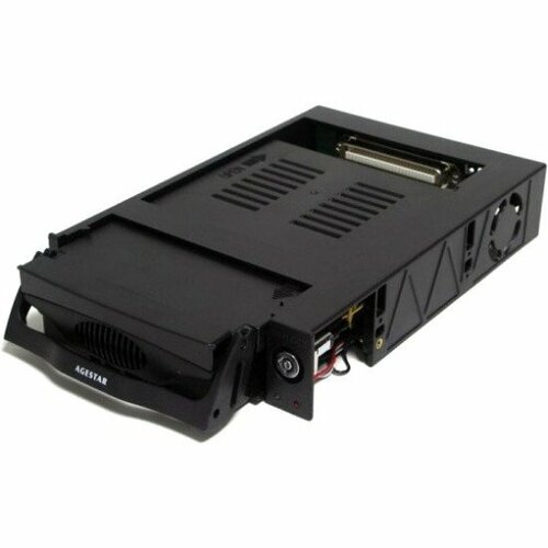 Сменный бокс для HDD AgeStar MR3-SATA(S)-1F SATA II пластик черный 3.5 mobile rack agestar black sr3p sw 1f