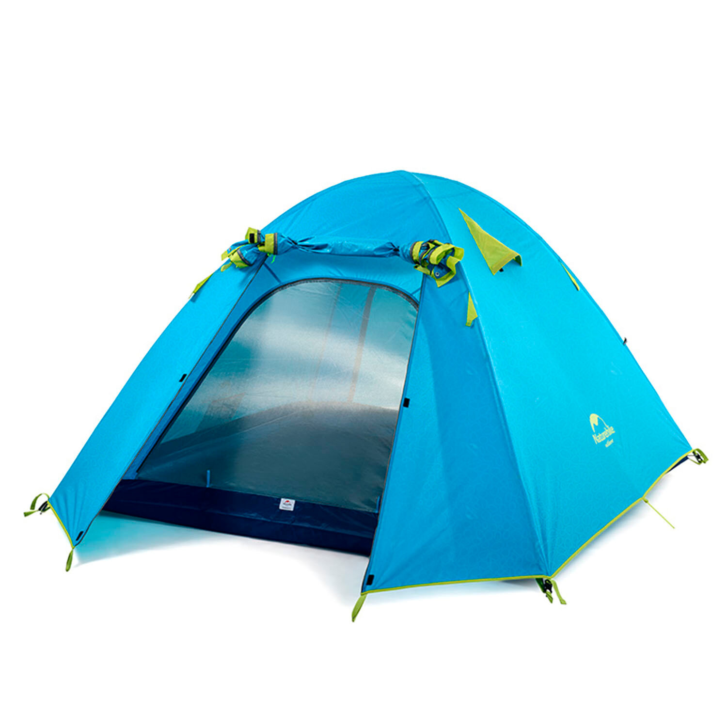 Палатка Naturehike P-Series Aluminum Pole Tent With New Material 210T65D Embossed Design 2 man Sea Blue