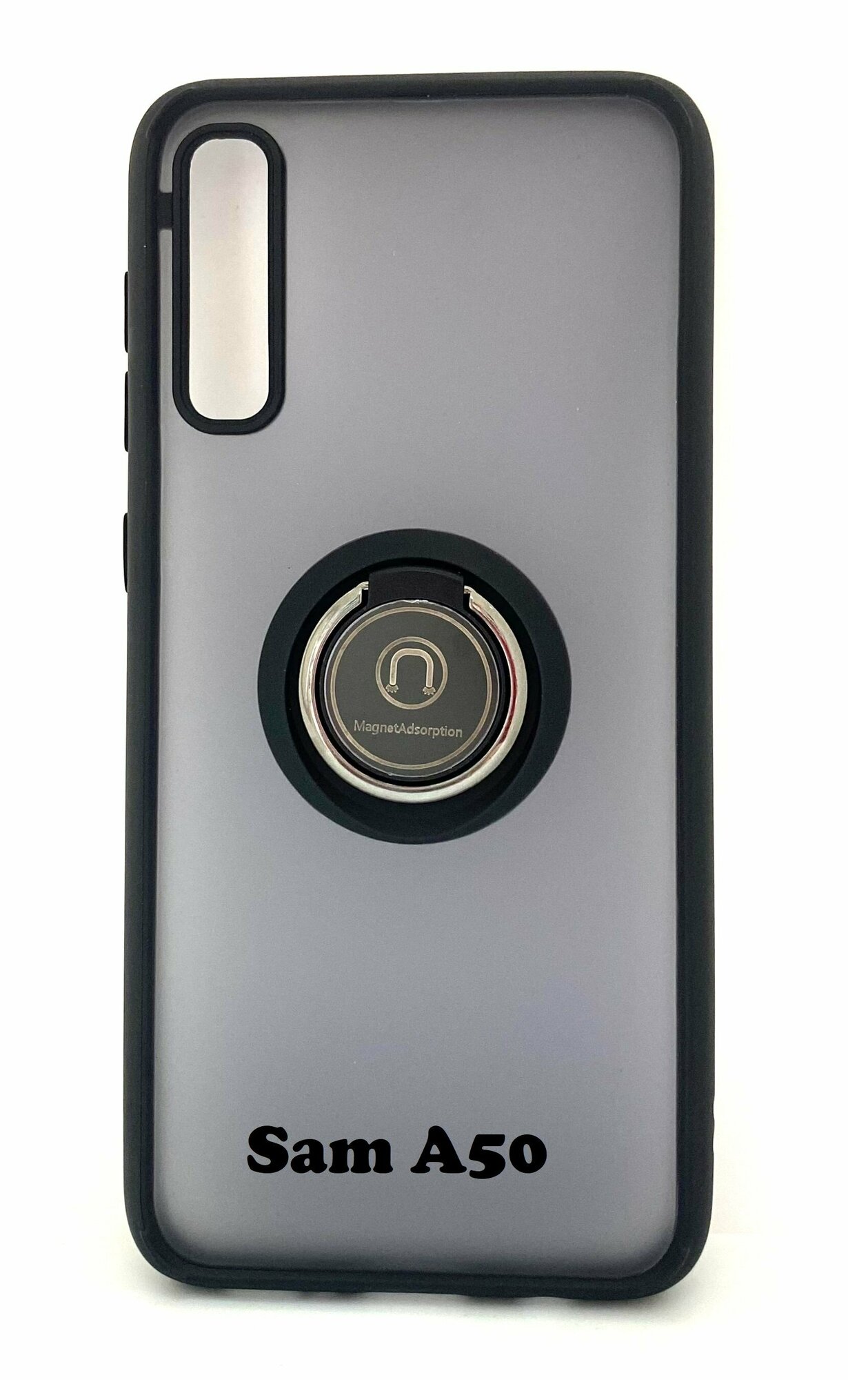 фото Чехол Samsung A50 / A50s / A30s противоударный с кольцом-подставкой и магнитной пластиной