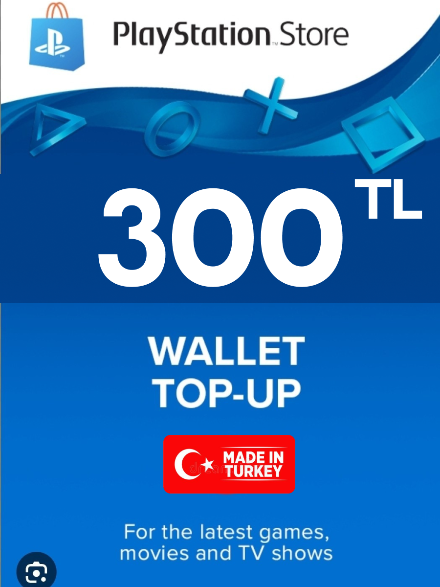 Пополнение PlayStation Store, 300 TL,...