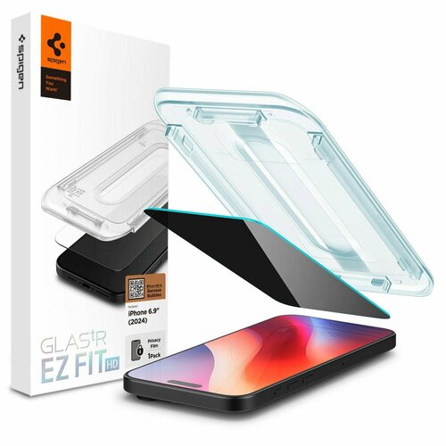 Защитное стекло SPIGEN для iPhone 16 Pro Max - Glas.tR EZ Fit HD 1 шт Антишпион AGL07915 бесцветный
