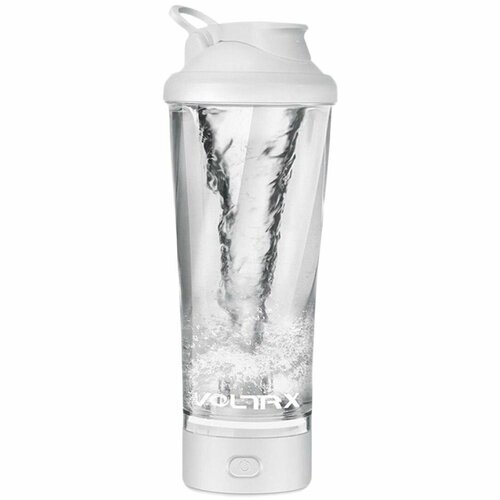 VOLTRX, VortexBoost Electric Shaker Bottle, Электрический спортивный шейкер, белый, 700 мл (24 унций)