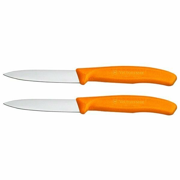 Набор кухонных ножей Victorinox Swiss Classic (6.7606. L119B), комплект: 2 шт, цвет рукояти оранжевый