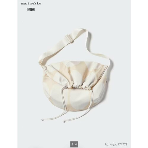Сумка Uniqlo фактура матовая бежевый 4800₽