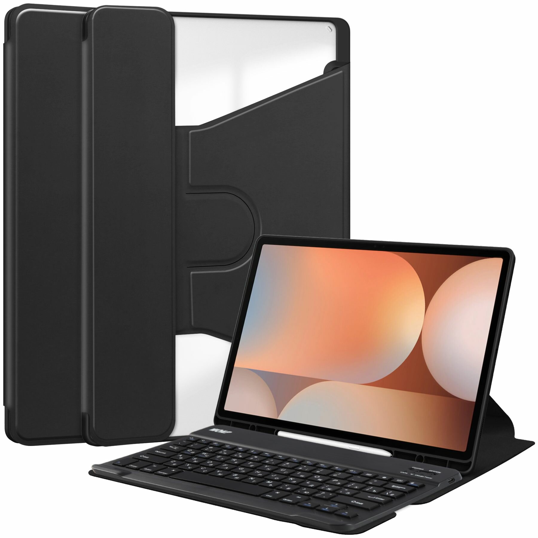 Чехол для Samsung Galaxy Tab S8-S10 Ultra 14.6" с клавиатурой черный