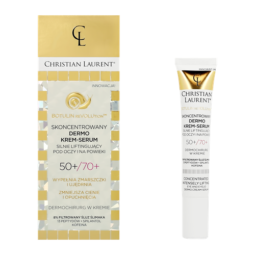 Крем-сыворотка для кожи вокруг глаз CHRISTIAN LAURENT POUR LA BEAUTE с экстрактом секрета улитки 5070 разглаживающий 20 мл 533₽